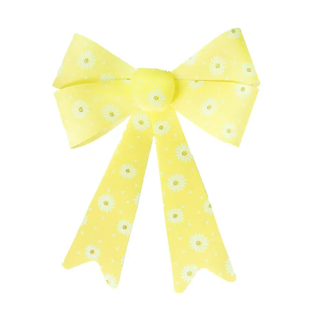 Pre-Made Bow Fabric Top Daisy Delight Lemon (28*37cm)