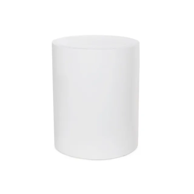 Fibreglass Plinth Round Gloss White (33cmDx41cmH)