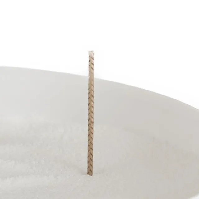 Crystal Natural Candle Sand Wax with 10 Wicks White (300g)