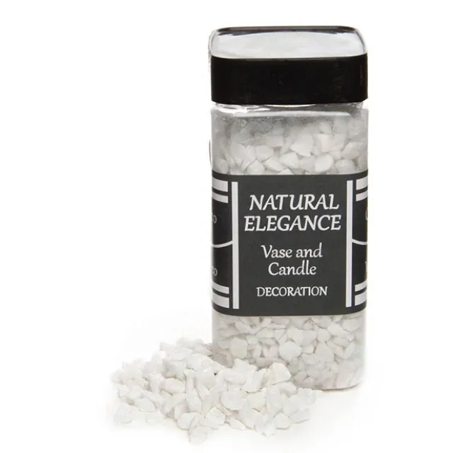 Pebbles Quartz Natural 3-6mm White (800g Jar)