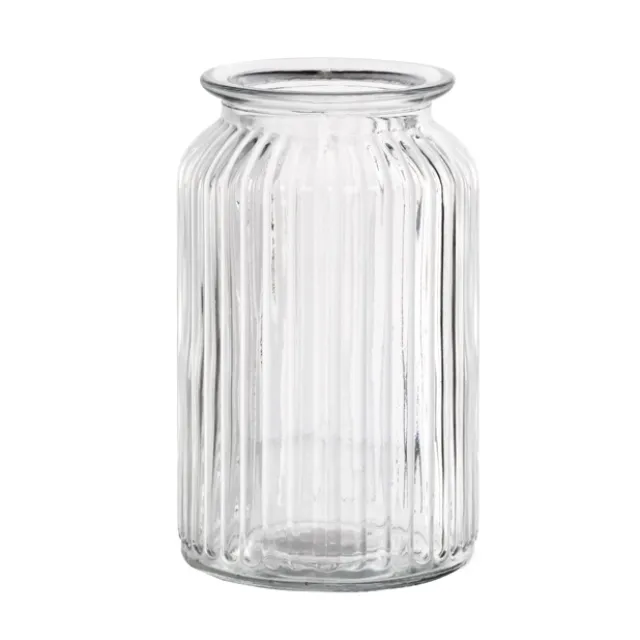 Hurricane Glass Jar Clear Large (11Dx18.5cmH)