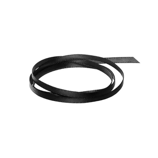 Ribbon Satin Deluxe Double Faced Black (3mmx50m)