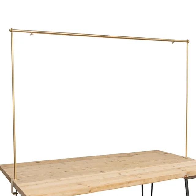 Metal Table Flower Arch Extendable Gold (125x110cmH)