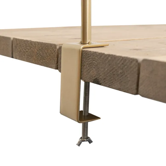 Metal Table Flower Arch Extendable Gold (125x110cmH)