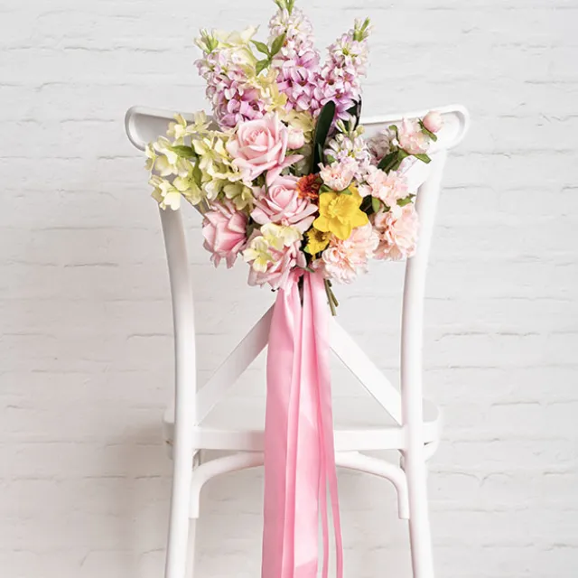 Ribbon Satin Deluxe Double Faced Mid Pink (50mmx25m)