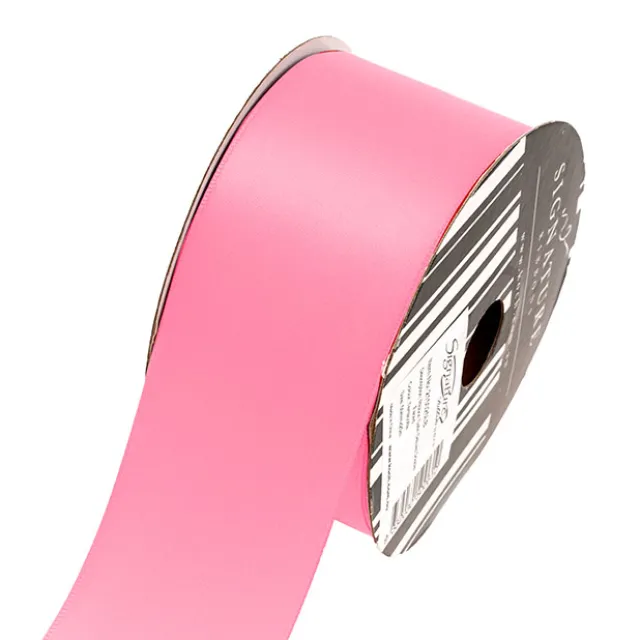 Ribbon Satin Deluxe Double Faced Mid Pink (50mmx25m)