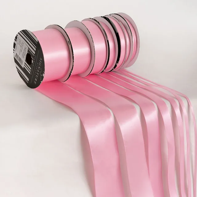 Ribbon Satin Deluxe Double Faced Mid Pink (50mmx25m)