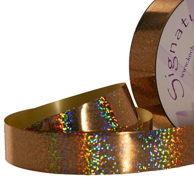 Premium Poly Ribbon Metallic Glitter Champagne (30mmx91m)