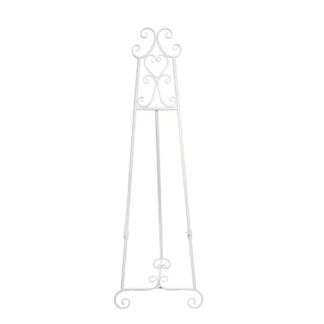 Elegant Tall Easel Matte White (46x147.5cmH)