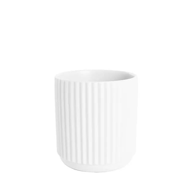 Ceramic Cyprus Vase Matte White (14DX15cmH)