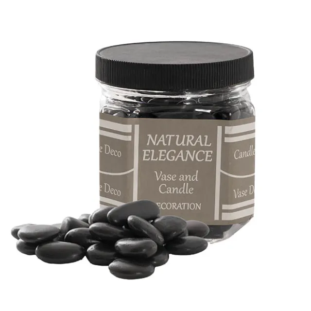 River Pebbles Polished 15-30mm Black (910g Jar)