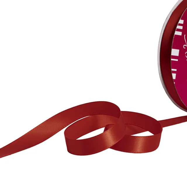 Bulk Ribbon Single Face Satin Rouge Red (15mmx50m)
