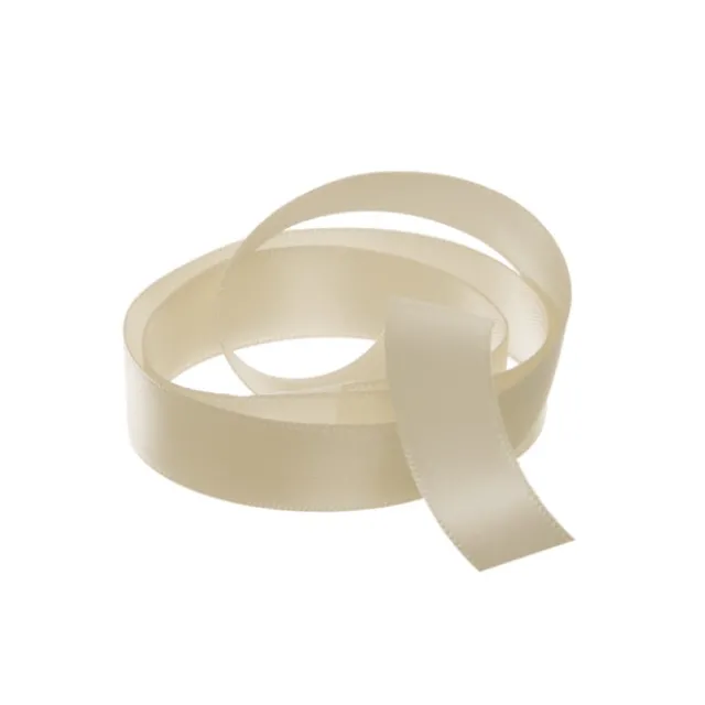 Ribbon Satin Deluxe Double Faced Champagne (15mmx25m)