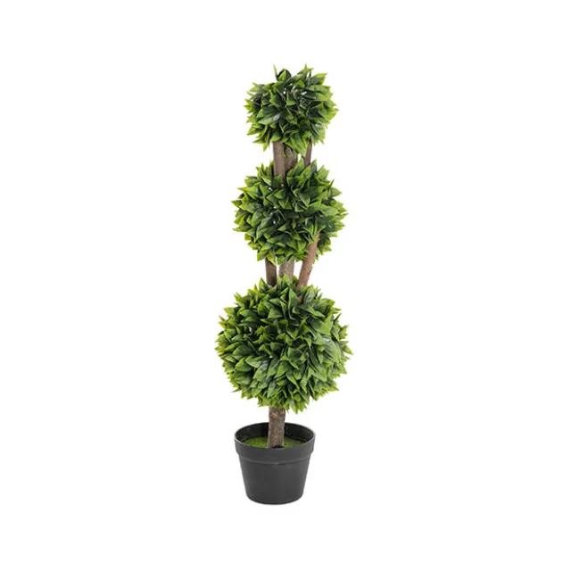 Topiary Tree 3 Ball Osmanthus UV Resistant Green (90cmH)
