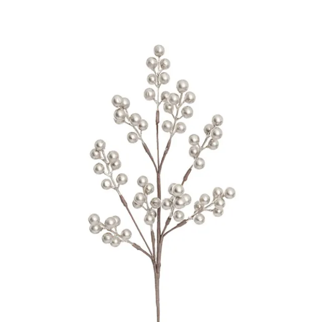 Christmas Berry Spray Champagne (43cmH)