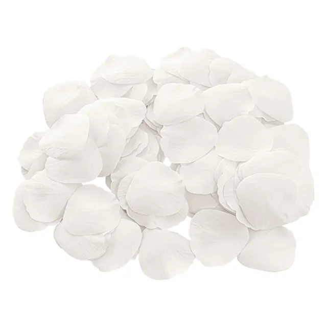 Rose Petals Pure White 5cmD (120PC Bag)