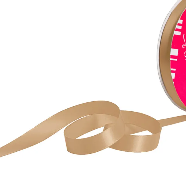 Bulk Ribbon Single Face Satin Nude (15mmx50m)