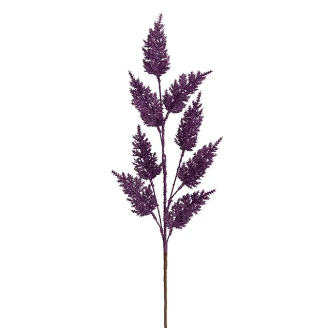 Glitter Thistle Spray Plum (68cmH)