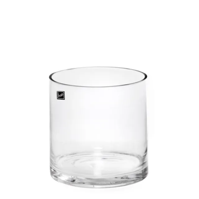Glass Cylinder Vase Clear (18Dx18cmH)