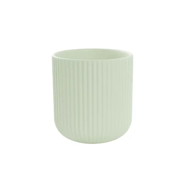 Ceramic Cyprus Vase Matte Lime Sage (14DX15cmH)