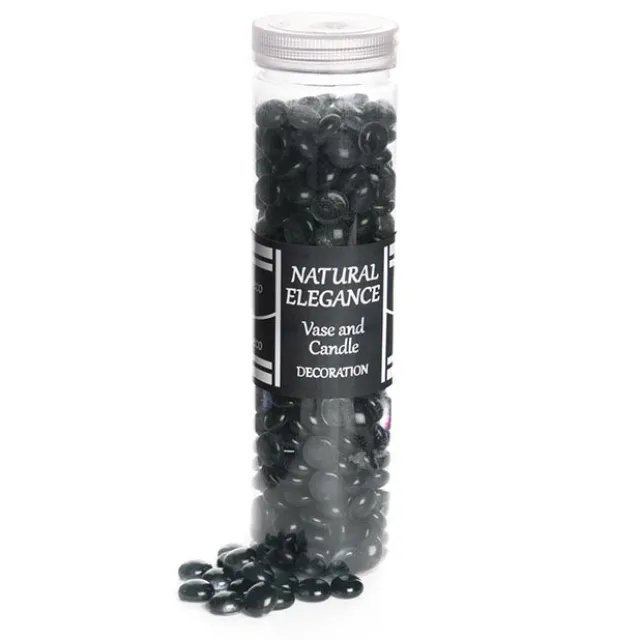 Glass Gems Mini 14mm Black (700g Jar)