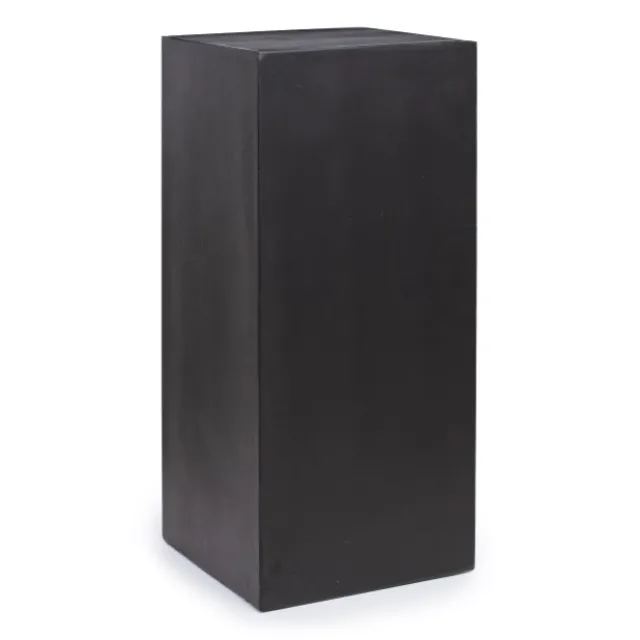Fibreglass Plinth Square Matte Black (33x33x90cmH)