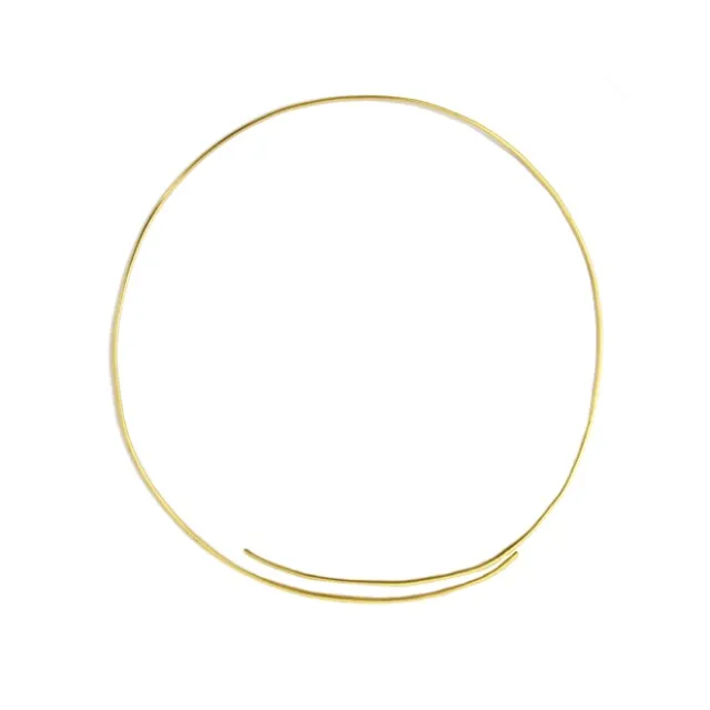 Flower Crown Frame Metal Hoop Adjustable Gold (21cmD)
