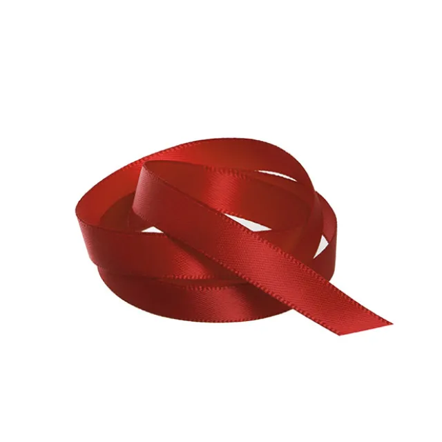 Ribbon Satin Deluxe Double Faced Rouge Red (10mmx25m)