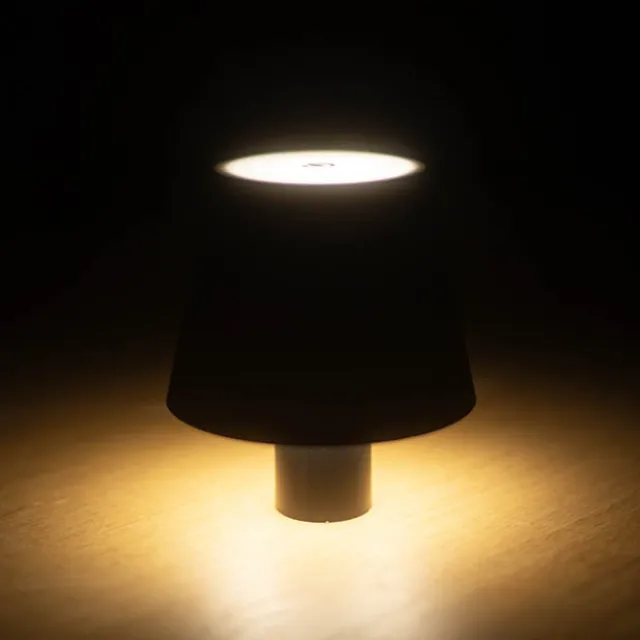 Wireless LED Bottle Lamp Black (11x13.5cmH)