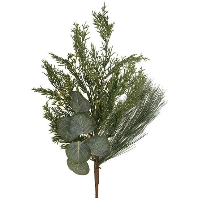 Cedar Pine Eucalyptus Spray Green (50cmH)