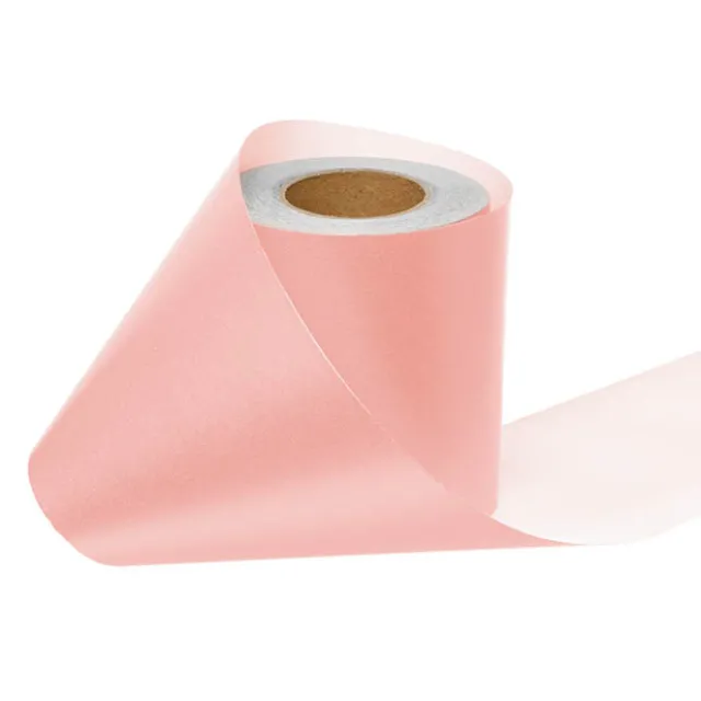 Wrapping Narrow Roll Solid Gloss Baby Pink (10cmx25m)