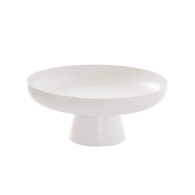 Metal Display Tray Stand White (24.5cmDx10.5cmH)