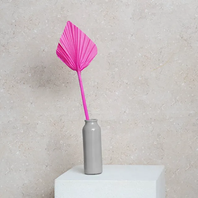 Preserved Dried Palm Spear Leaf Hot Pink (45-50cmH)