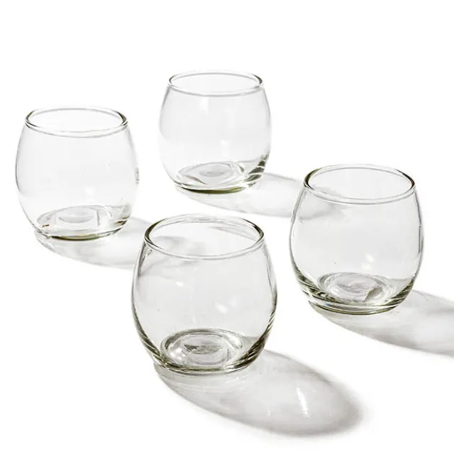 Glass Tealight Candle Holder Mini Sphere Clear (5.4x6.2cmH)