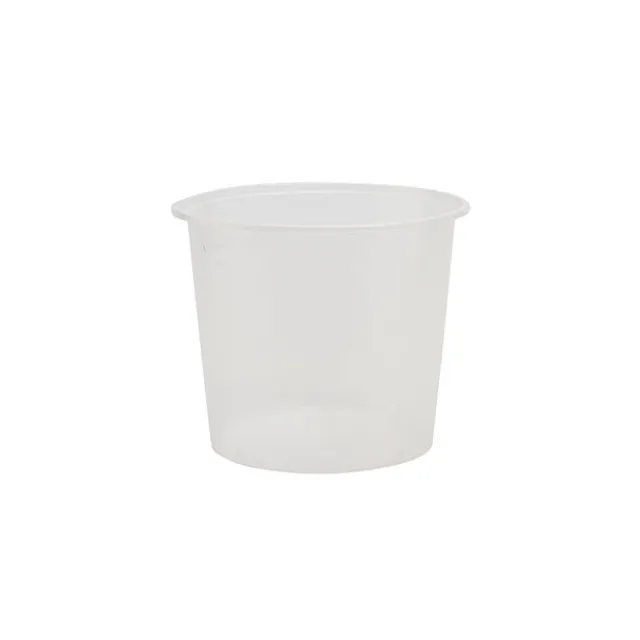 Plastic Container Round 1750ml Single Clear (17.5Dx11.5cmH)