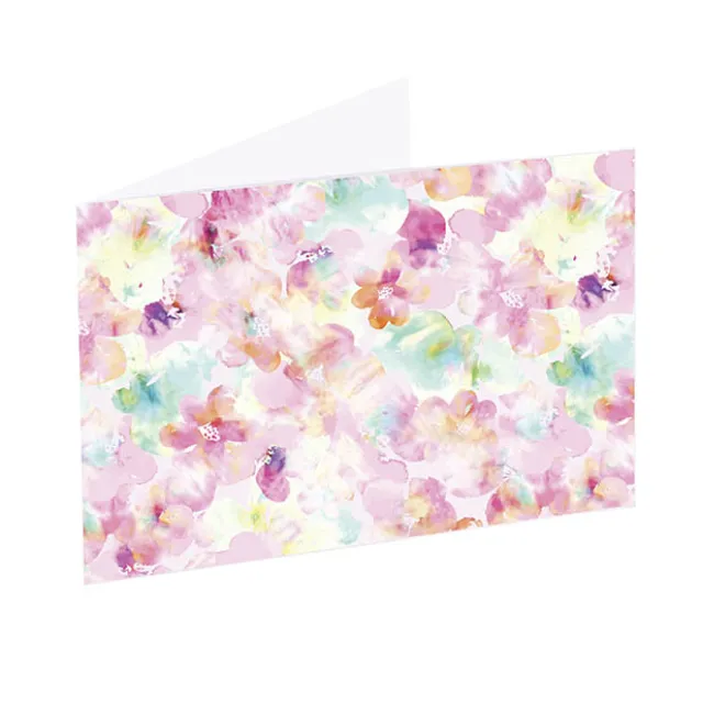 Artisan Gift Card & Envelope Flower Colour Pk25(10x6.5cmH)