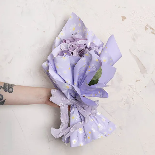 Cello Regal Pro 65mic Daisy Daze Periwinkle Pk100 (50x70cm)