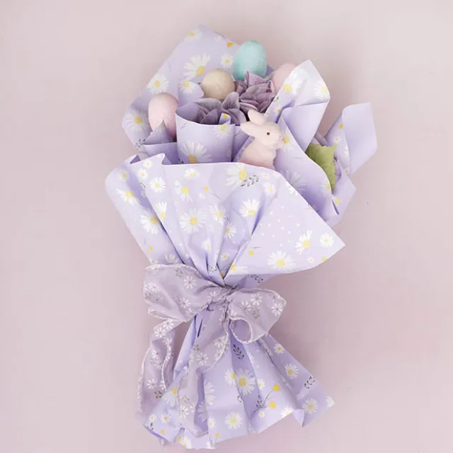 Cello Regal Pro 65mic Daisy Daze Periwinkle Pk100 (50x70cm)