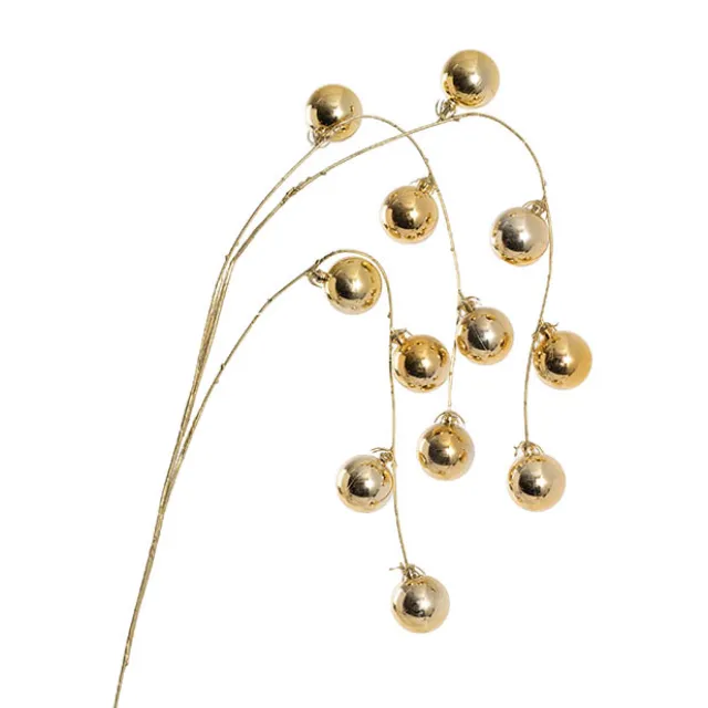 Cascading Bauble Spray Gold (95cmH)