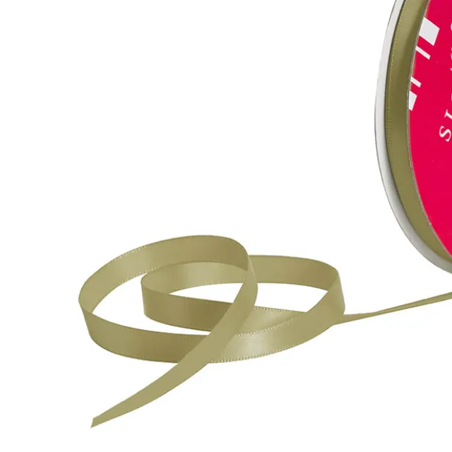 Bulk Ribbon Single Face Satin Sage (10mmx50m)