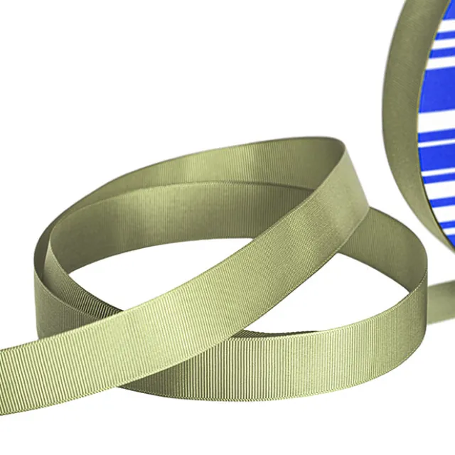 Jumbo Bulk Ribbon Grosgrain Plain Sage (25mmx100m)