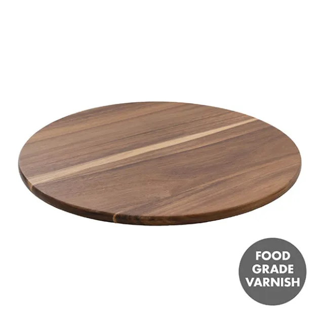 Acacia Wood Round Serving Board Brown (45cmDx1.5cmH)