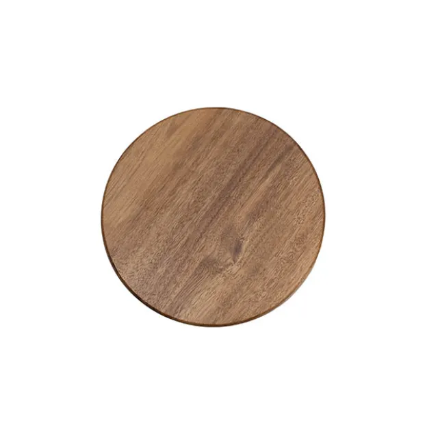 Acacia Wood Round Serving Board Brown (25cmDx1.5cmH)