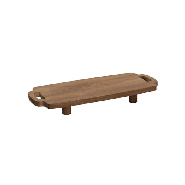 Acacia Wood Serving Board Stand Brown (40x17x5cmH)
