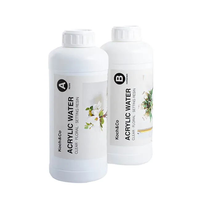 Acrylic Water 2 Part Clear Floral Setting Resin Kit (1.8L)
