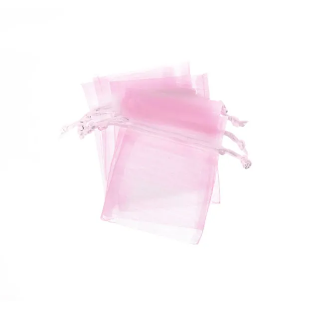 Organza Gift Bomboniere Bag Small Pink Pack 10 (7.5x10cmH)