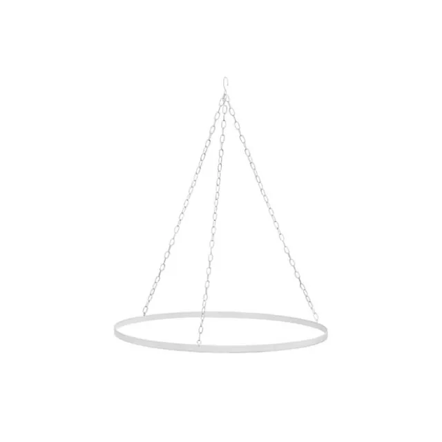 Hanging Ceiling Hoop Small Single White (45cmDx54cmH)