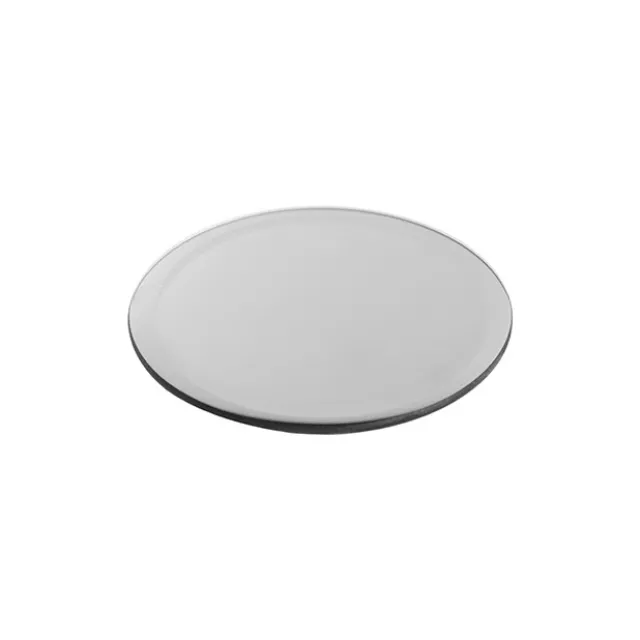 Round Mirror Glass Bevelled Plate Pack 4 Silver (10cmD)
