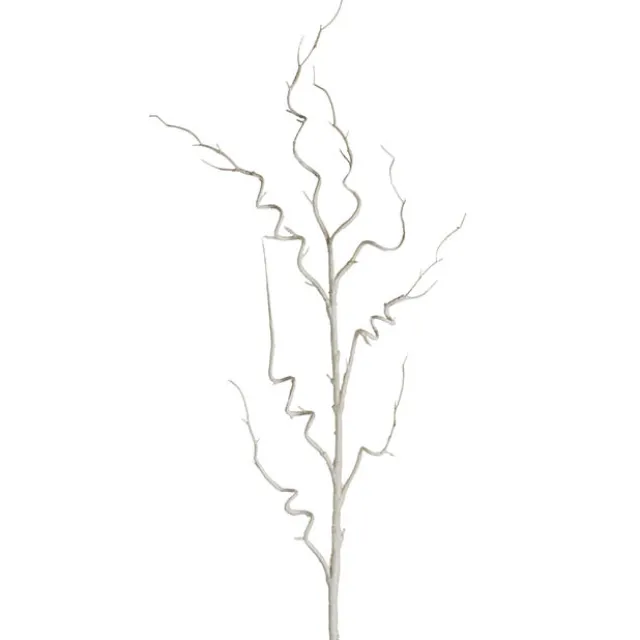 Artificial Curly Twig Branch White (112cmH)