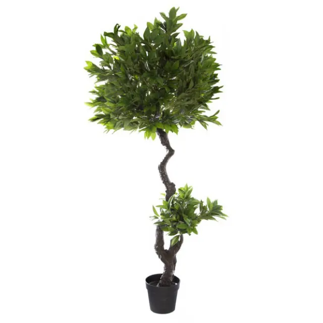 Artificial Laurel Leaf Topiary Tree Potted Green (160cmH)